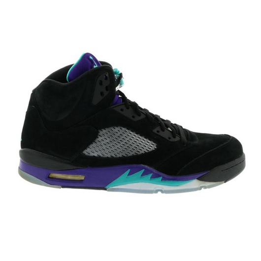 Nike Air Jordan Black Grape 5 Retro Mens Shoe 136027-007