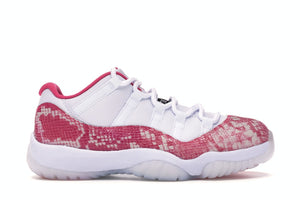 Nike Air Jordan Pink Snakeskin 11 Retro Low Womens Shoe AH7860-106